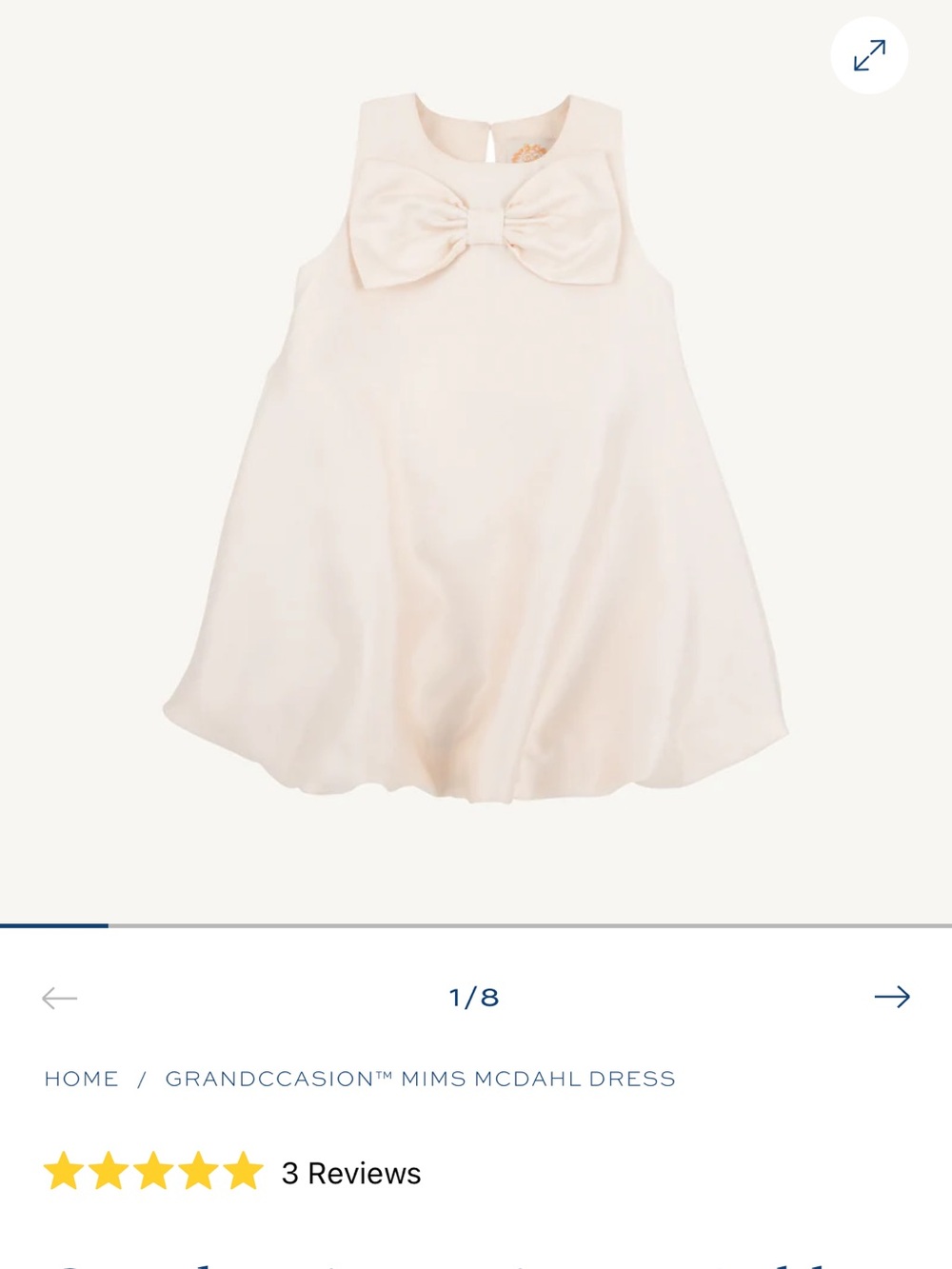 Beaufort bonnet company Grandccasion Mims McDahl Dress size 8